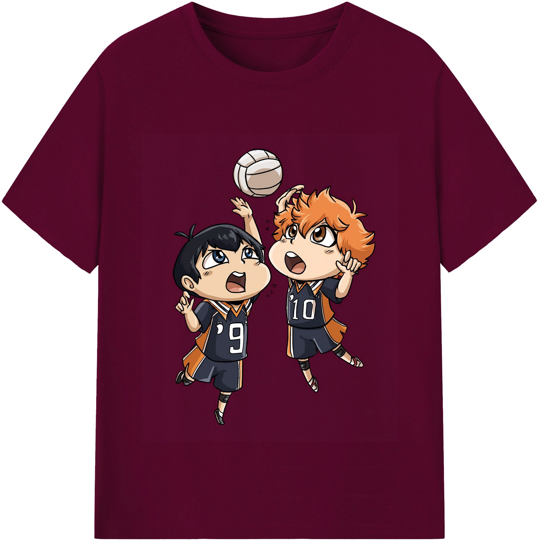 （画像用） ハイキュー!! Haikyu!! レディースカジュアルプリントTシャツ（綿100％）